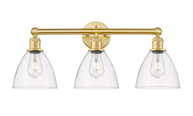 Innovations 616-3W-SG-GBD-752 Three Light Bath Vanity, Satin Gold