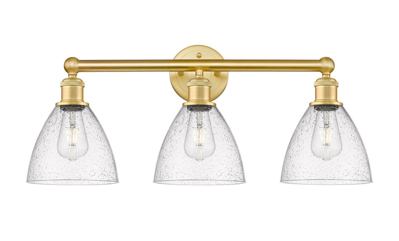 Innovations 616-3W-SG-GBD-754 Three Light Bath Vanity, Satin Gold