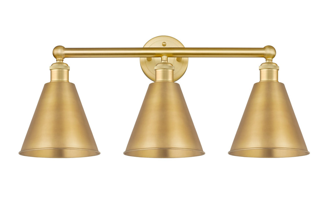 Innovations 616-3W-SG-MBC-8-SG Three Light Bath Vanity, Satin Gold