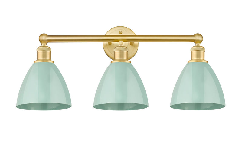 Innovations 616-3W-SG-MBD-75-SF Three Light Bath Vanity, Satin Gold
