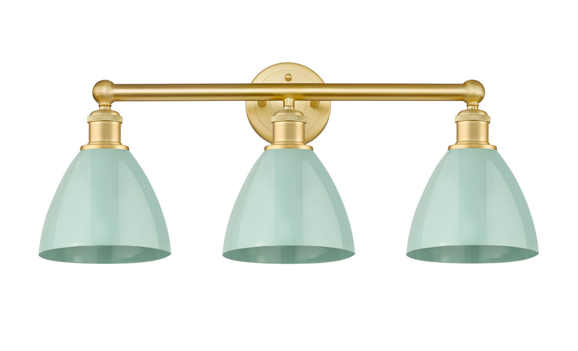 Innovations 616-3W-SG-MBD-75-SF Three Light Bath Vanity, Satin Gold