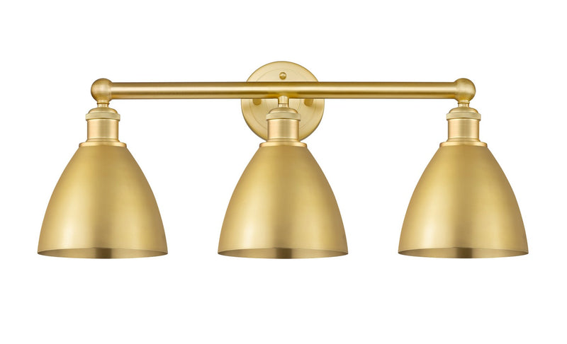 Innovations 616-3W-SG-MBD-75-SG Three Light Bath Vanity, Satin Gold