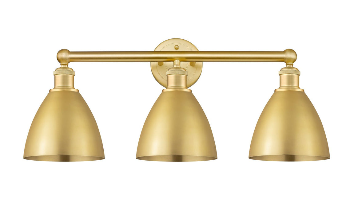 Innovations 616-3W-SG-MBD-75-SG Three Light Bath Vanity, Satin Gold