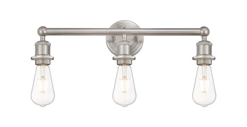 Innovations 616-3W-SN Three Light Bath Vanity, Satin Nickel