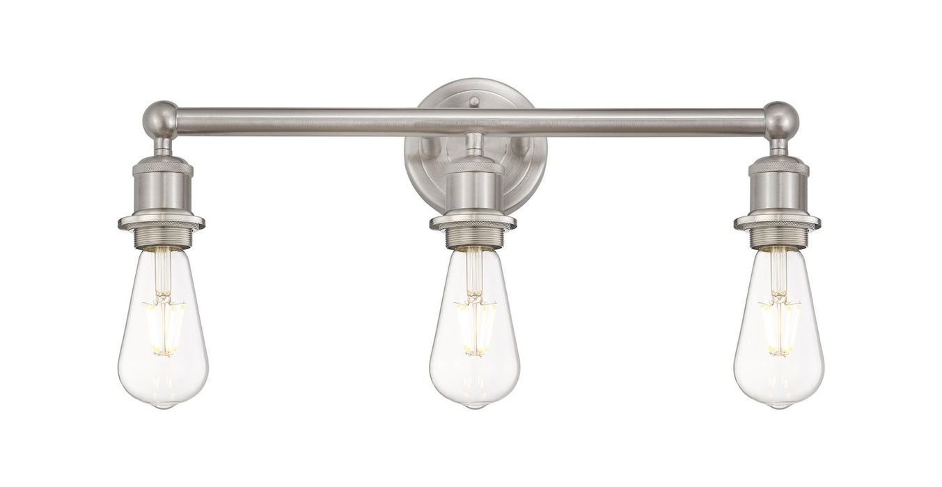 Innovations 616-3W-SN Three Light Bath Vanity, Satin Nickel