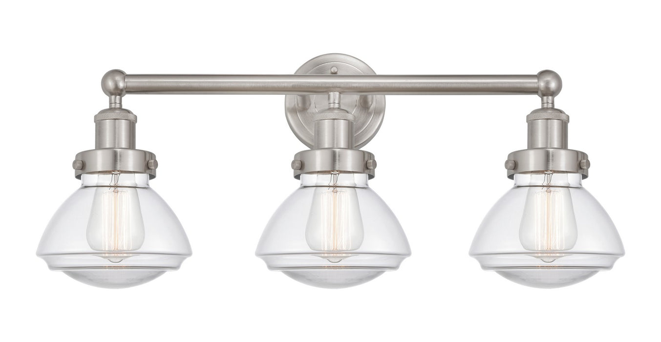 Innovations 616-3W-SN-G322 Three Light Bath Vanity, Brushed Satin Nickel