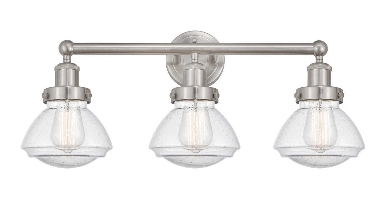 Innovations 616-3W-SN-G324 Three Light Bath Vanity, Brushed Satin Nickel