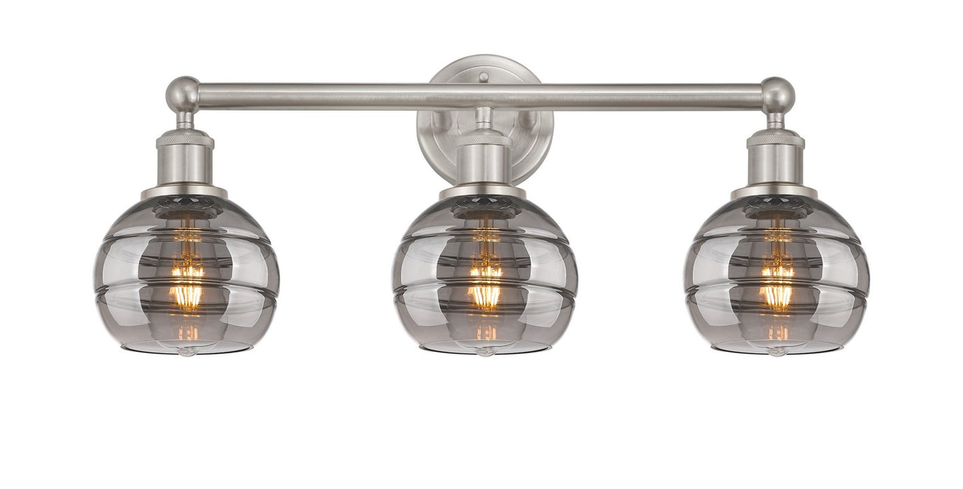 Innovations 616-3W-SN-G556-6SM Three Light Bath Vanity, Brushed Satin Nickel