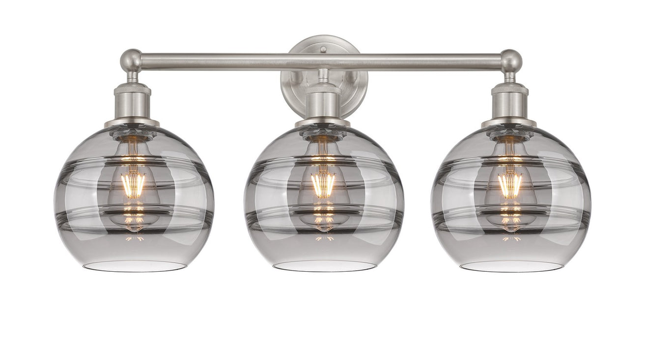 Innovations 616-3W-SN-G556-8SM Three Light Bath Vanity, Satin Nickel