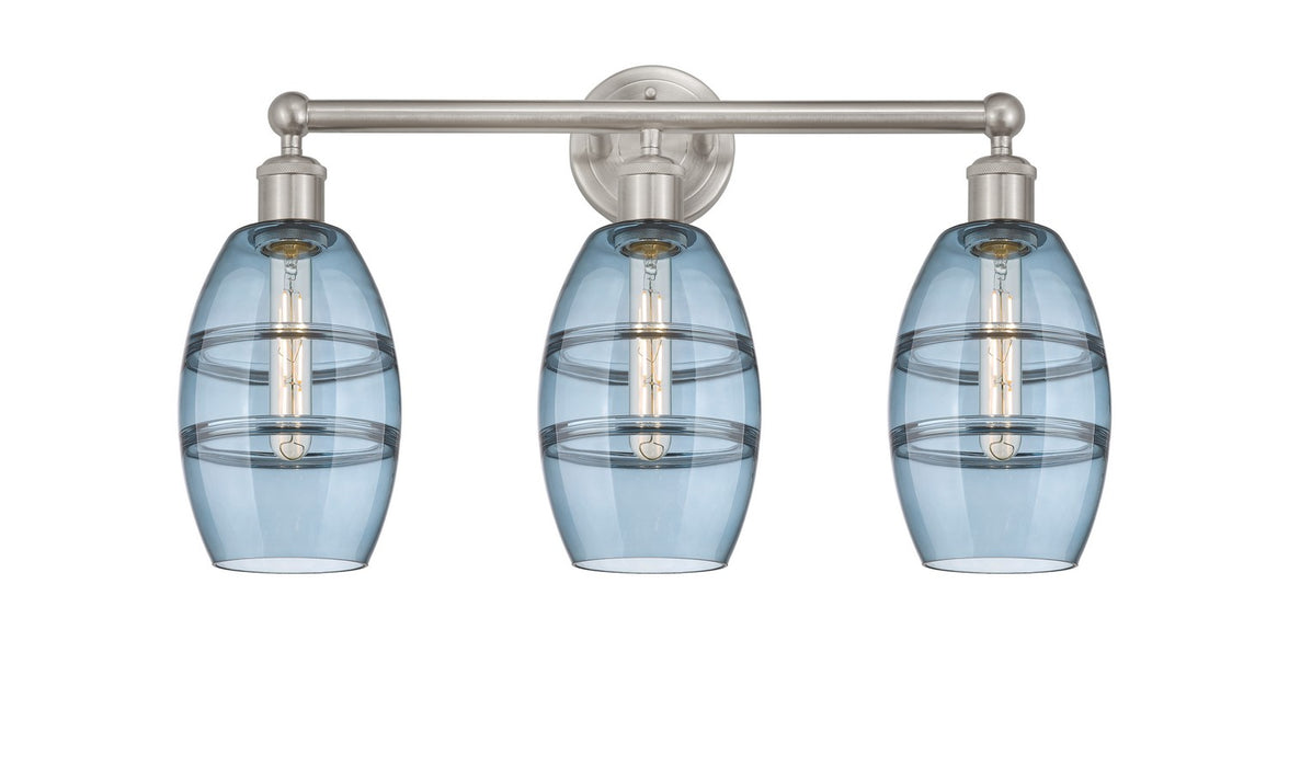 Innovations 616-3W-SN-G557-6BL Three Light Bath Vanity, Brushed Satin Nickel