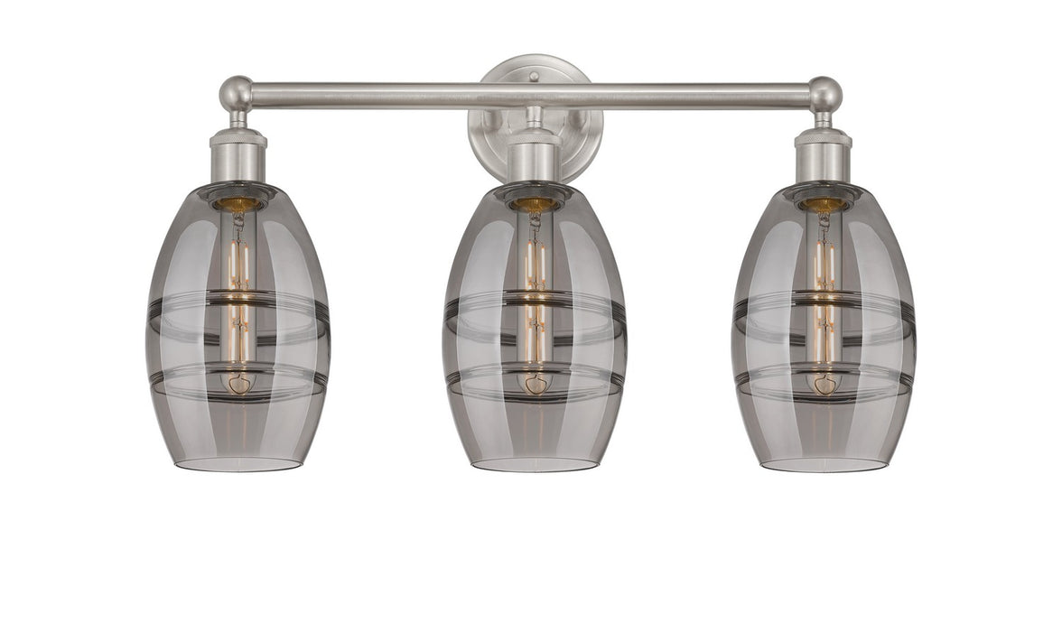 Innovations 616-3W-SN-G557-6SM Three Light Bath Vanity, Brushed Satin Nickel