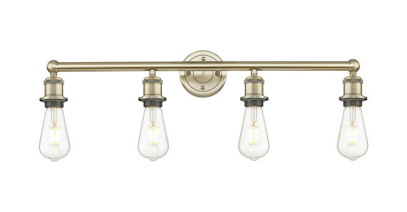 Innovations 616-4W-AB Four Light Bath Vanity, Antique Brass