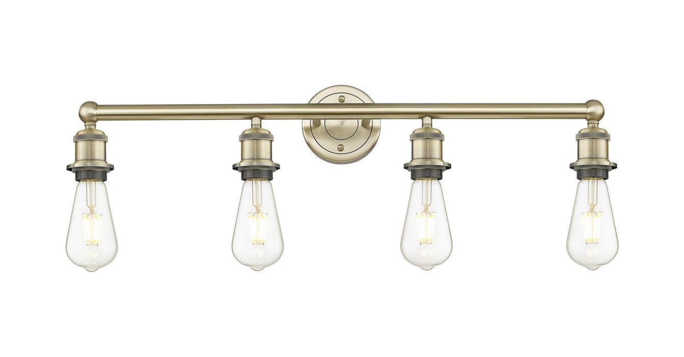 Innovations 616-4W-AB Four Light Bath Vanity, Antique Brass