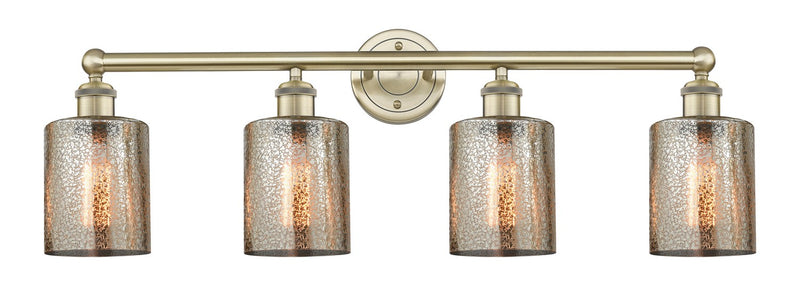 Innovations 616-4W-AB-G116 Four Light Bath Vanity, Antique Brass