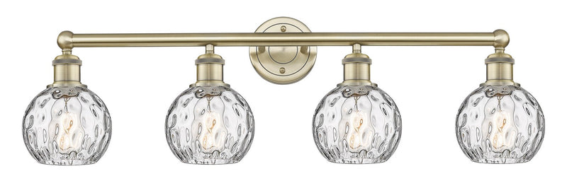 Innovations 616-4W-AB-G1215-6 Four Light Bath Vanity, Antique Brass