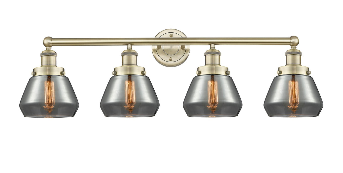 Innovations 616-4W-AB-G173 Four Light Bath Vanity, Antique Brass