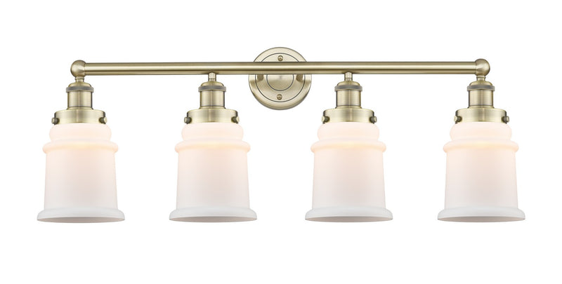 Innovations 616-4W-AB-G181 Four Light Bath Vanity, Antique Brass