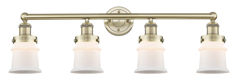 Innovations 616-4W-AB-G181S Four Light Bath Vanity, Antique Brass