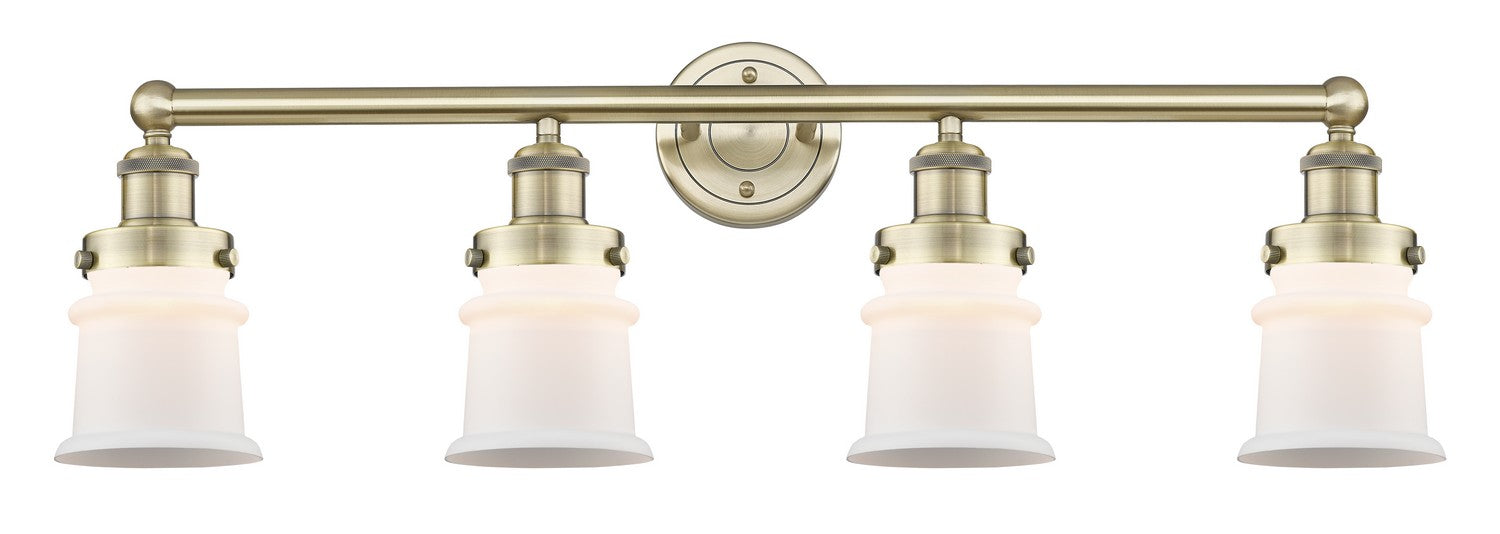 Innovations 616-4W-AB-G181S Four Light Bath Vanity, Antique Brass