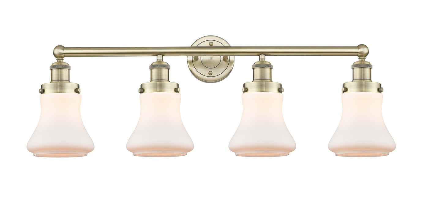 Innovations 616-4W-AB-G191 Four Light Bath Vanity, Antique Brass