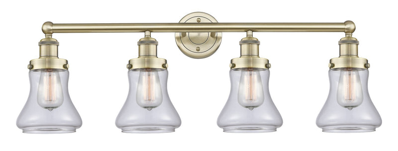Innovations 616-4W-AB-G192 Four Light Bath Vanity, Antique Brass
