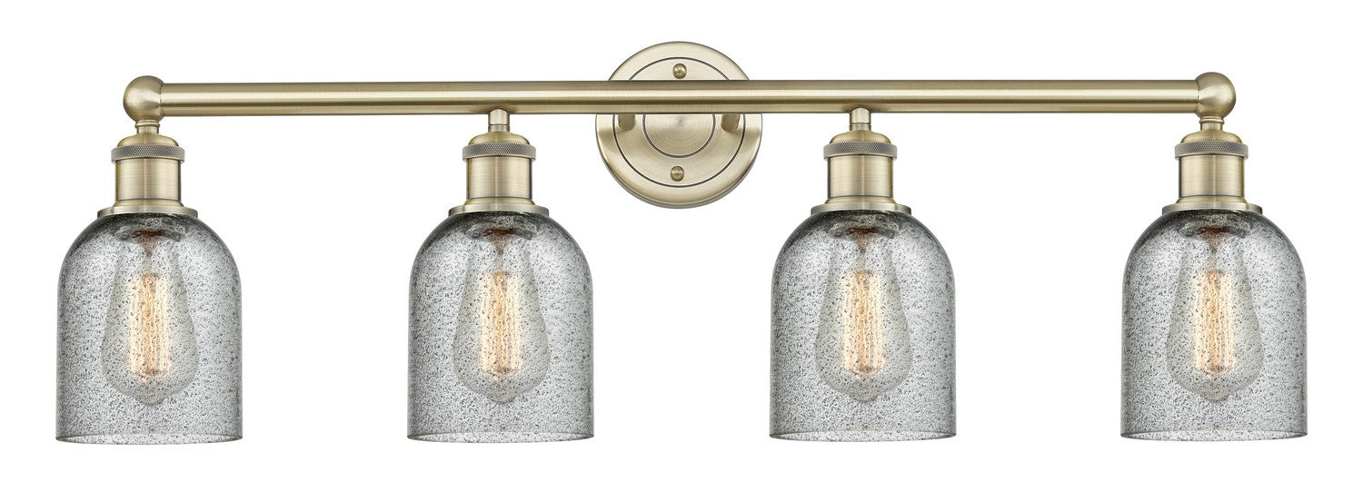 Innovations 616-4W-AB-G257 Four Light Bath Vanity, Antique Brass