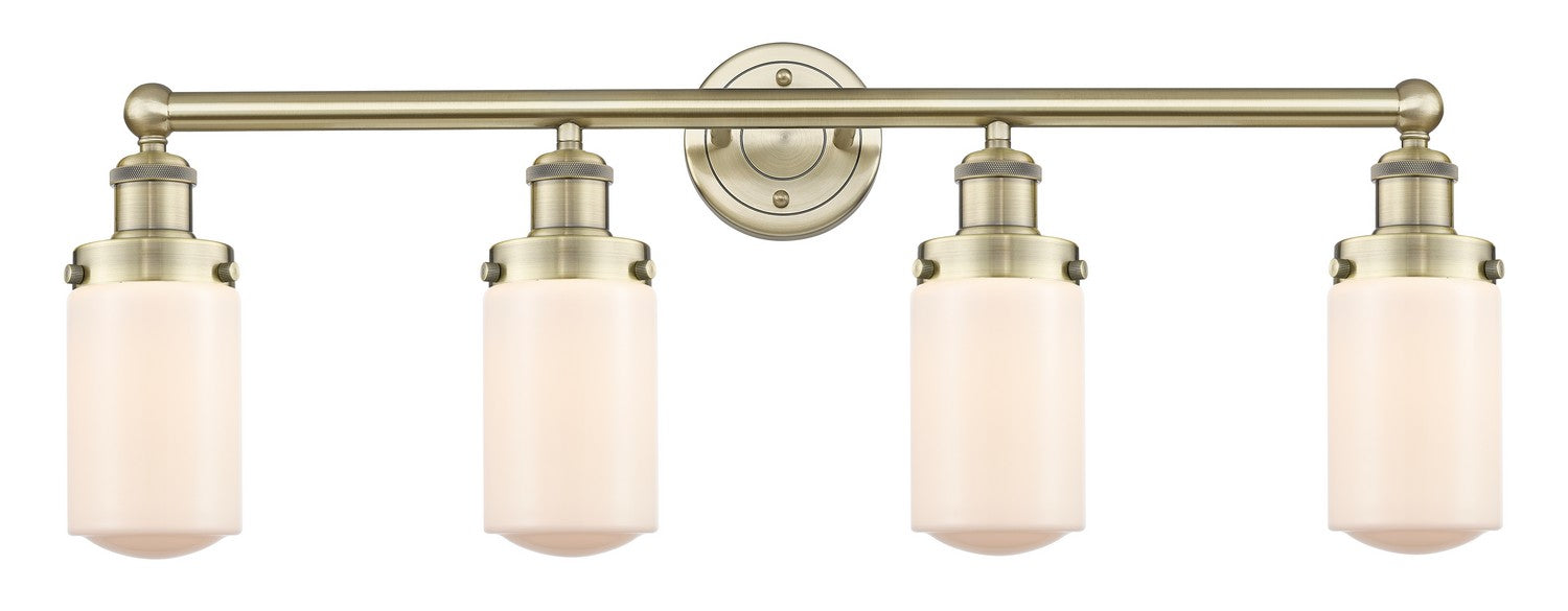 Innovations 616-4W-AB-G311 Four Light Bath Vanity, Antique Brass