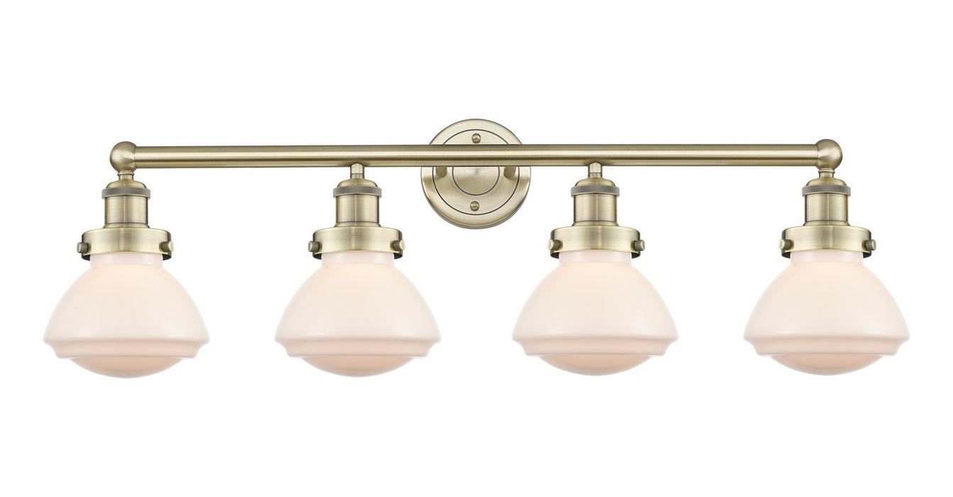 Innovations 616-4W-AB-G321 Four Light Bath Vanity, Antique Brass