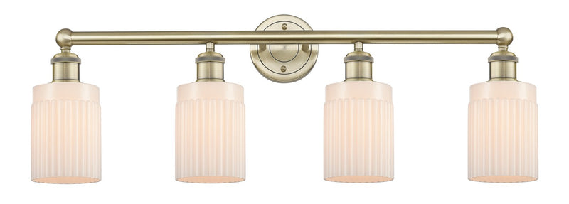 Innovations 616-4W-AB-G341 Four Light Bath Vanity, Antique Brass