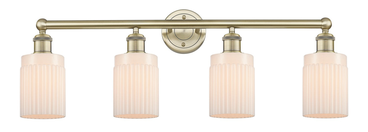 Innovations 616-4W-AB-G341 Four Light Bath Vanity, Antique Brass