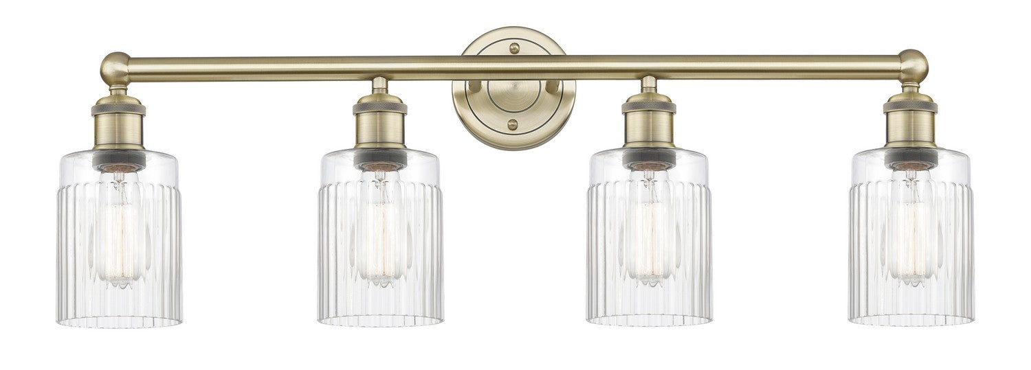 Innovations 616-4W-AB-G342 Four Light Bath Vanity, Antique Brass