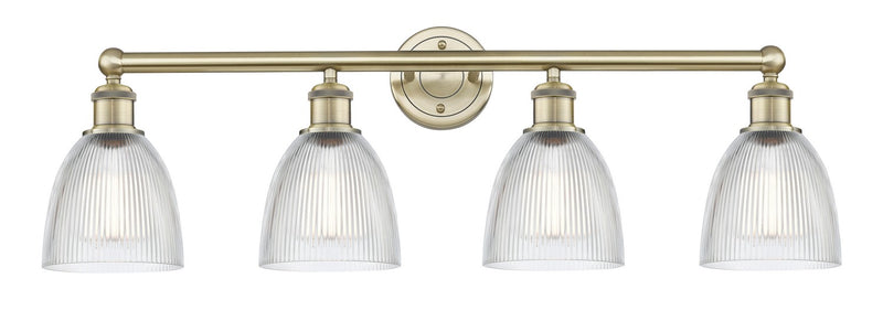 Innovations 616-4W-AB-G382 Four Light Bath Vanity, Antique Brass
