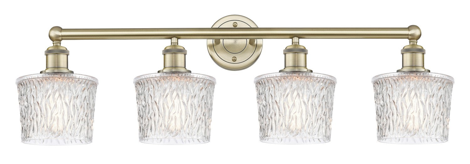 Innovations 616-4W-AB-G402 Four Light Bath Vanity, Antique Brass
