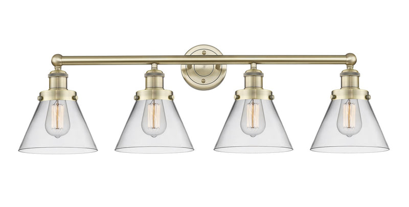 Innovations 616-4W-AB-G42 Four Light Bath Vanity, Antique Brass