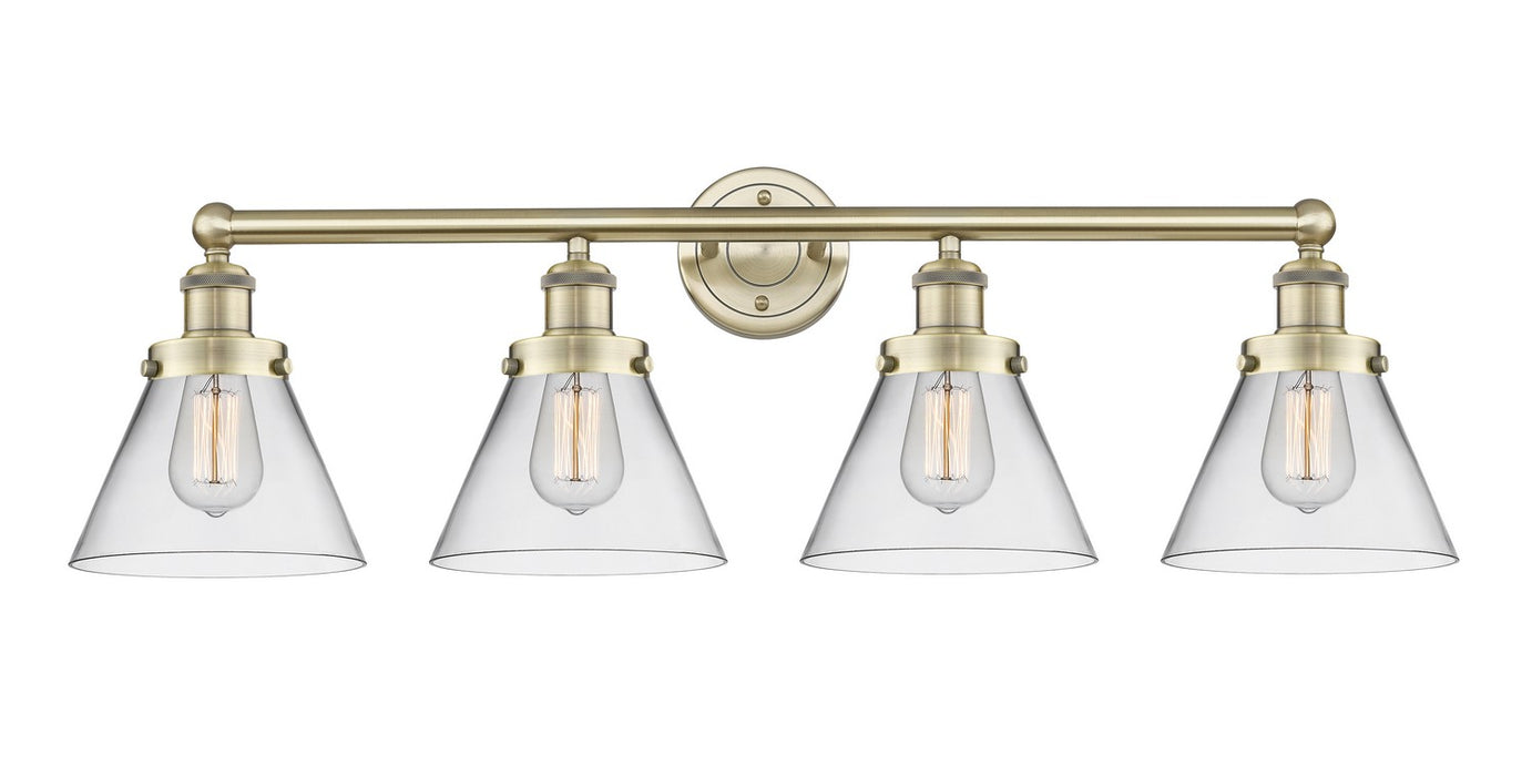 Innovations 616-4W-AB-G42 Four Light Bath Vanity, Antique Brass