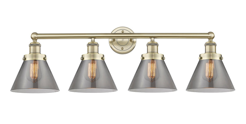 Innovations 616-4W-AB-G43 Four Light Bath Vanity, Antique Brass