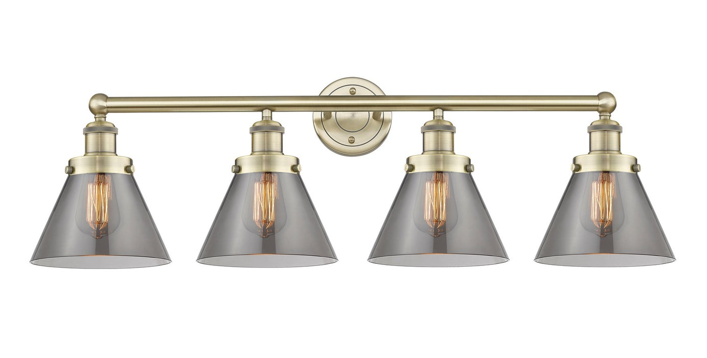 Innovations 616-4W-AB-G43 Four Light Bath Vanity, Antique Brass