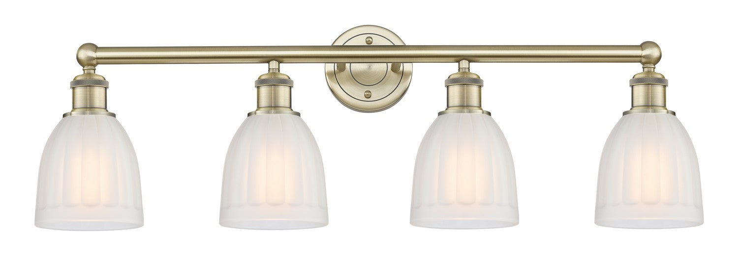 Innovations 616-4W-AB-G441 Four Light Bath Vanity, Antique Brass