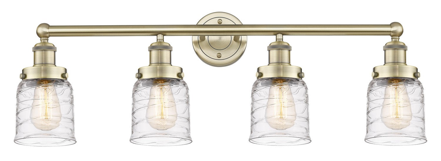 Innovations 616-4W-AB-G513 Four Light Bath Vanity, Antique Brass