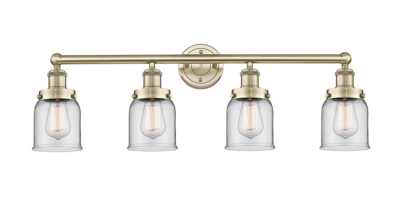 Innovations 616-4W-AB-G52 Four Light Bath Vanity, Antique Brass