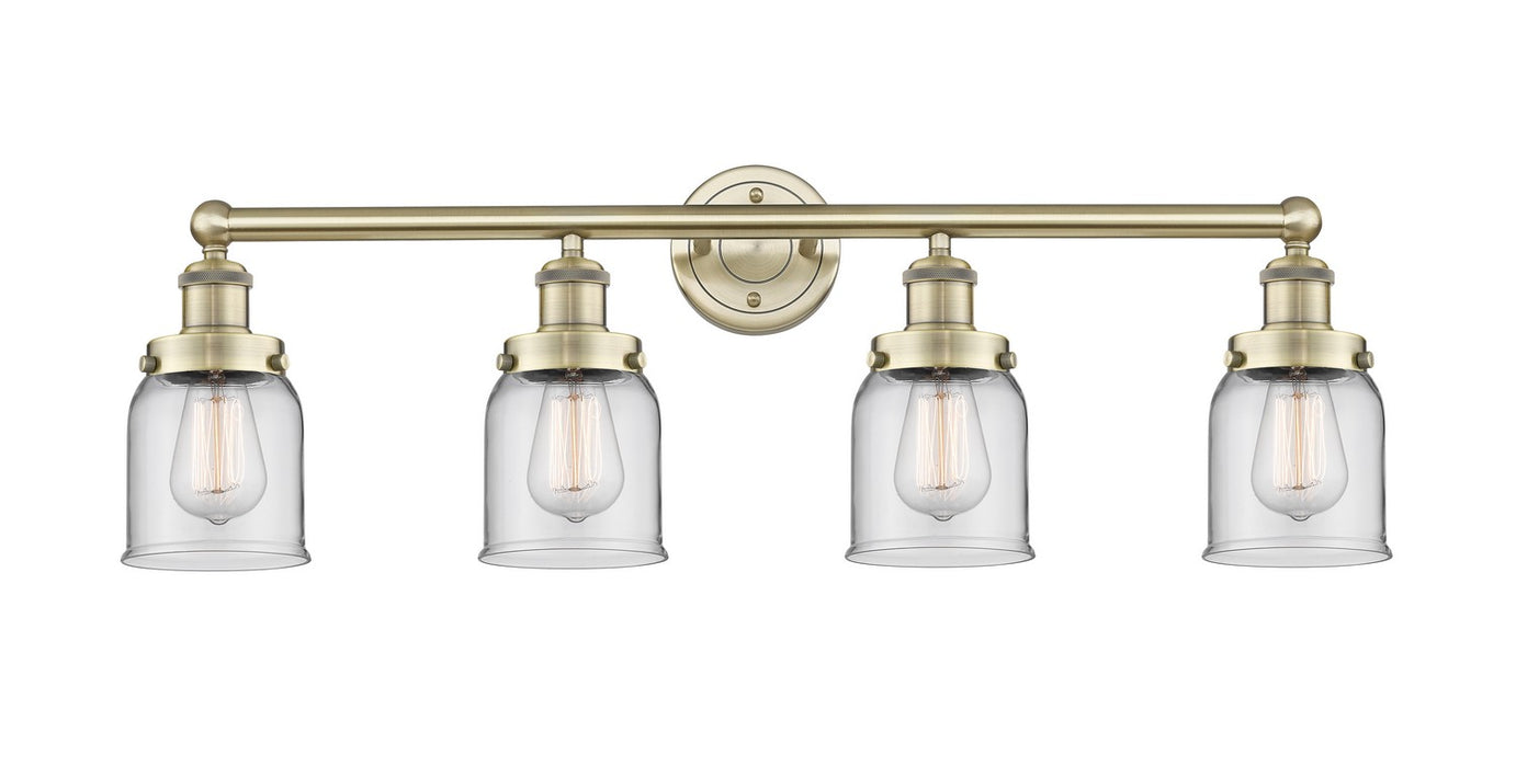 Innovations 616-4W-AB-G52 Four Light Bath Vanity, Antique Brass