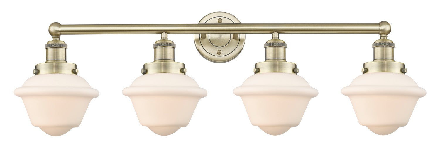 Innovations 616-4W-AB-G531 Four Light Bath Vanity, Antique Brass
