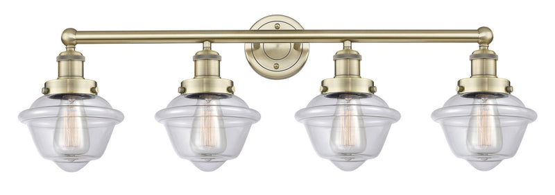 Innovations 616-4W-AB-G532 Four Light Bath Vanity, Antique Brass