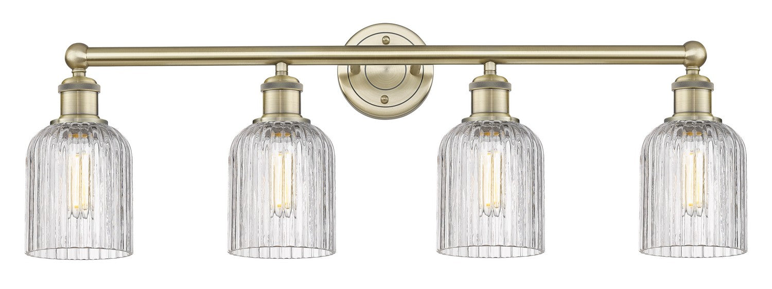 Innovations 616-4W-AB-G559-5CL Four Light Bath Vanity, Antique Brass