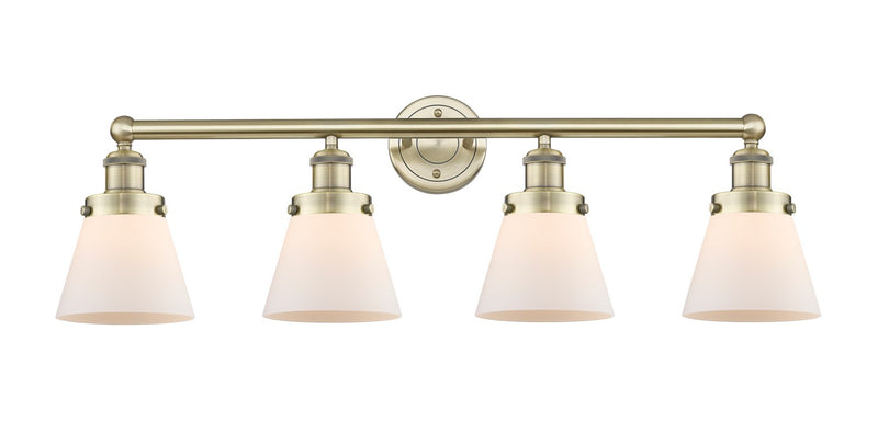 Innovations 616-4W-AB-G61 Four Light Bath Vanity, Antique Brass