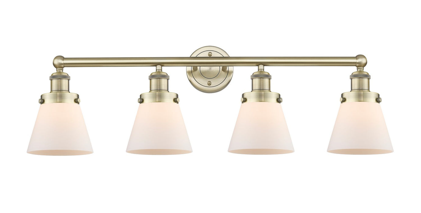 Innovations 616-4W-AB-G61 Four Light Bath Vanity, Antique Brass