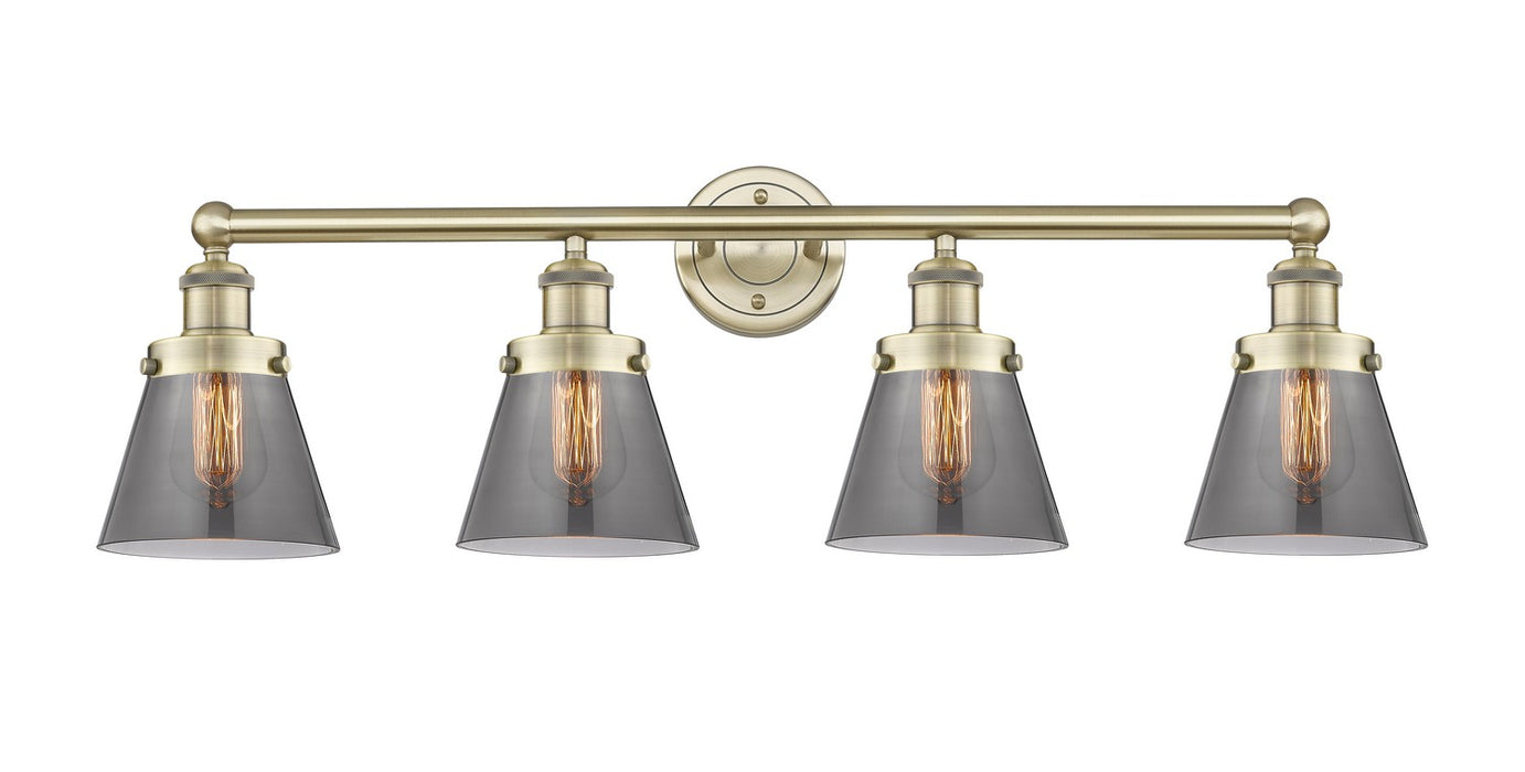 Innovations 616-4W-AB-G63 Four Light Bath Vanity, Antique Brass