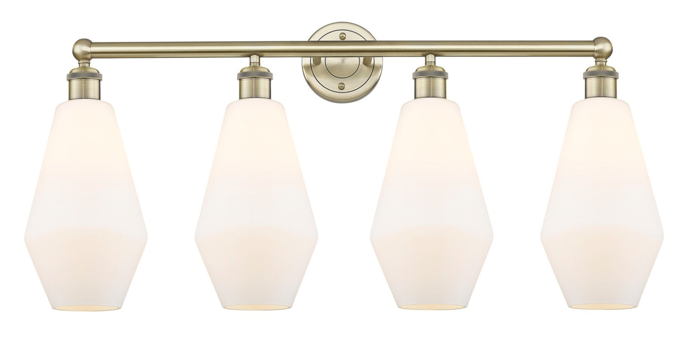 Innovations 616-4W-AB-G651-7 Four Light Bath Vanity, Antique Brass