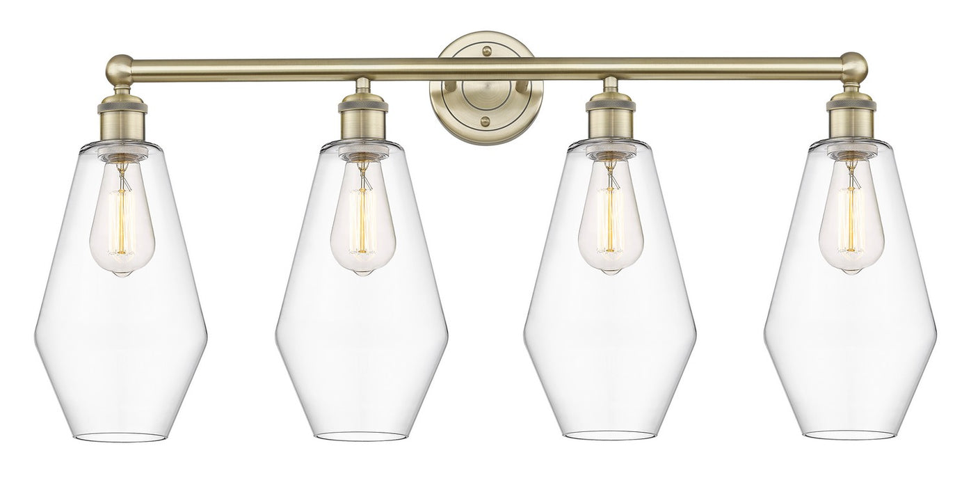 Innovations 616-4W-AB-G652-7 Four Light Bath Vanity, Antique Brass