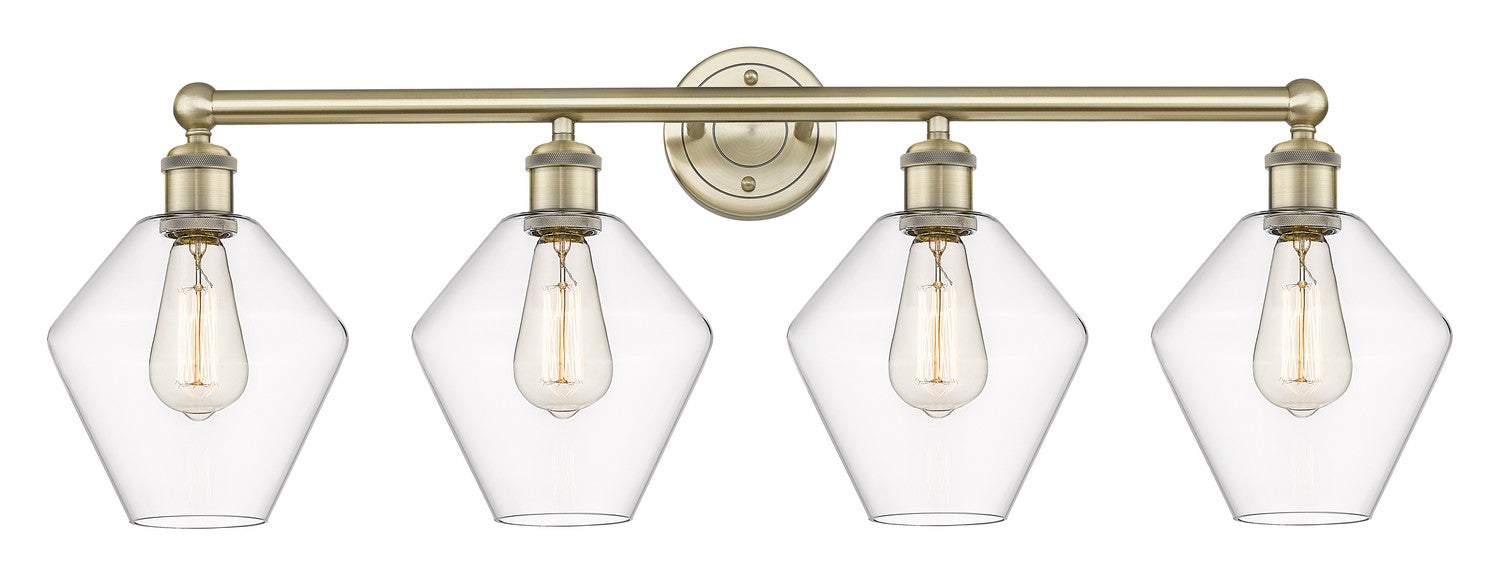 Innovations 616-4W-AB-G652-8 Four Light Bath Vanity, Antique Brass